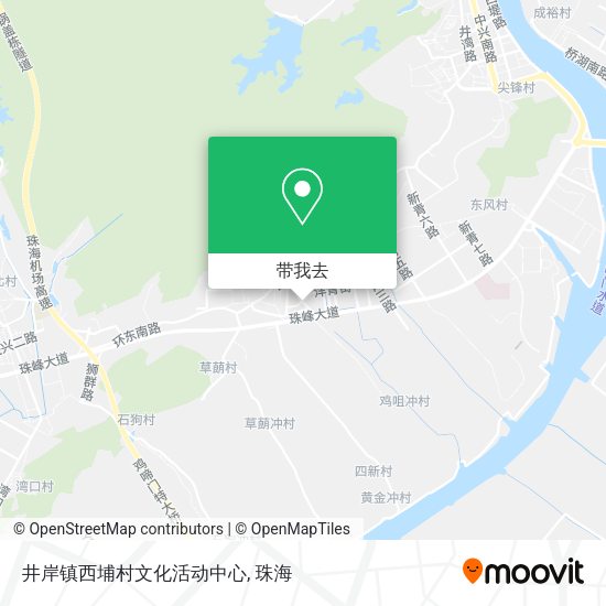 井岸镇西埔村文化活动中心地图