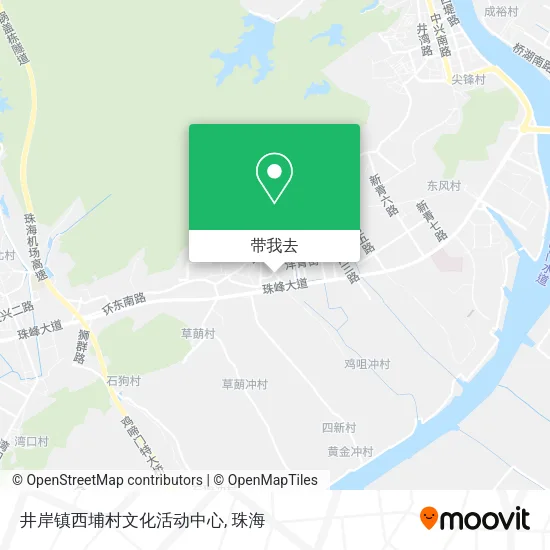 井岸镇西埔村文化活动中心地图