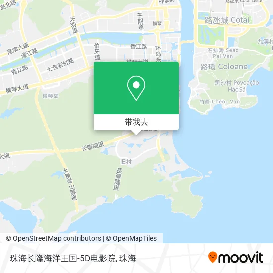 珠海长隆海洋王国-5D电影院地图