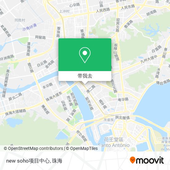 new soho项目中心地图