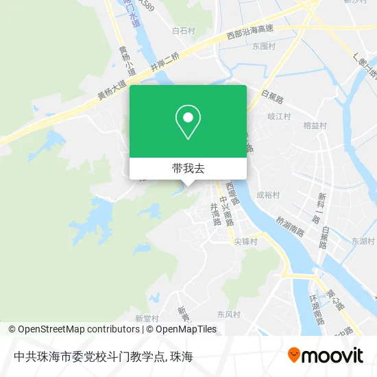 中共珠海市委党校斗门教学点地图