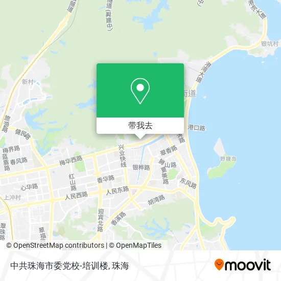中共珠海市委党校-培训楼地图