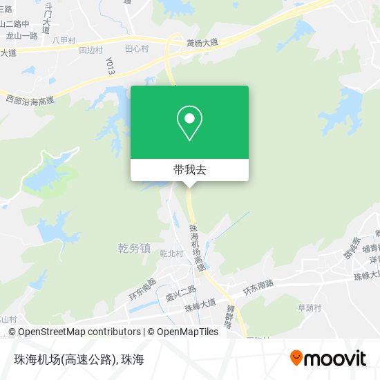 珠海机场(高速公路)地图