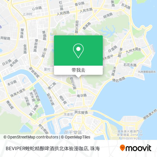 BEVIPER蝰蛇精酿啤酒拱北体验漫咖店地图