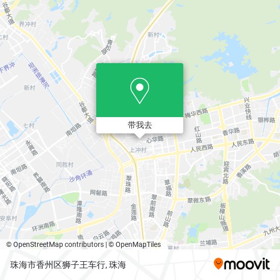 珠海市香州区狮子王车行地图