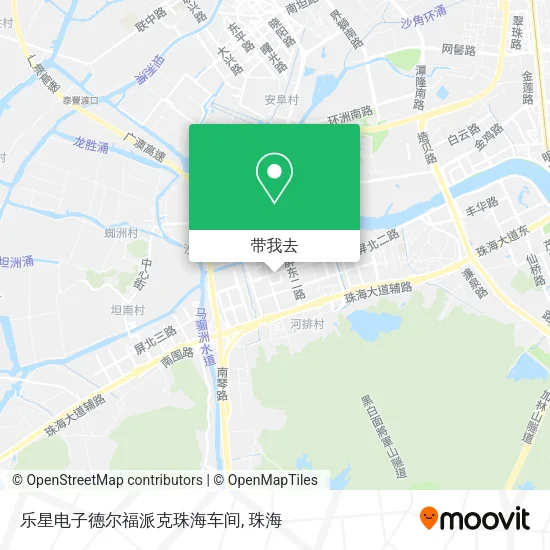 乐星电子德尔福派克珠海车间地图