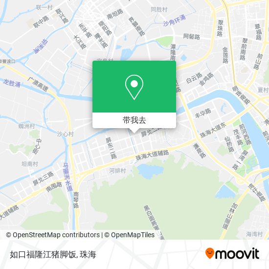 如口福隆江猪脚饭地图