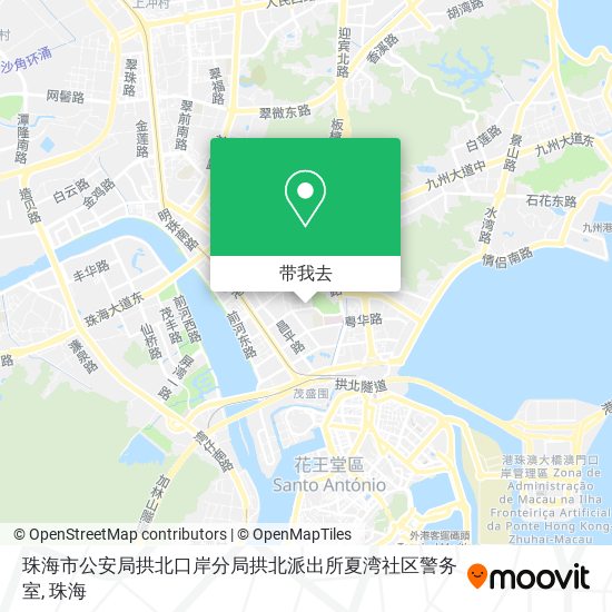 珠海市公安局拱北口岸分局拱北派出所夏湾社区警务室地图