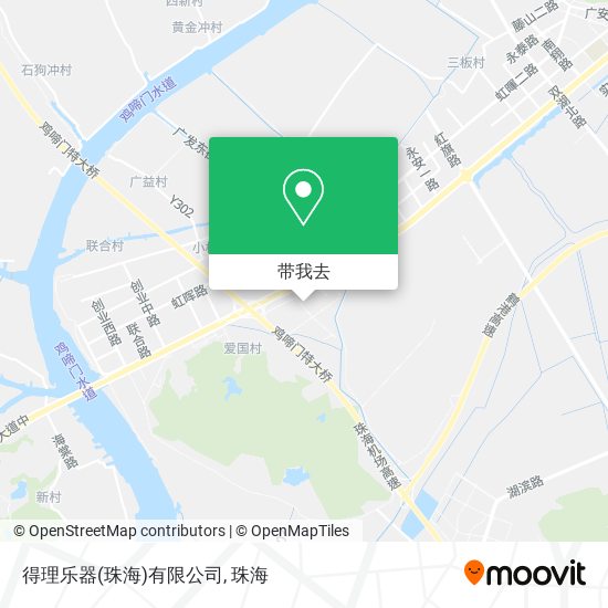 得理乐器(珠海)有限公司地图