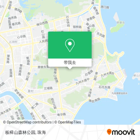 板樟山森林公园地图