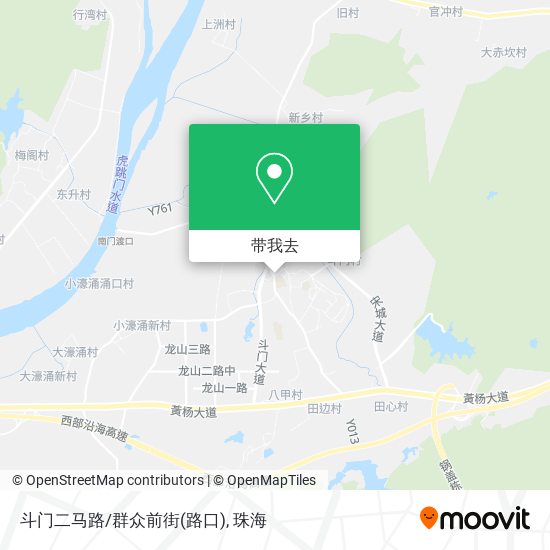 斗门二马路/群众前街(路口)地图
