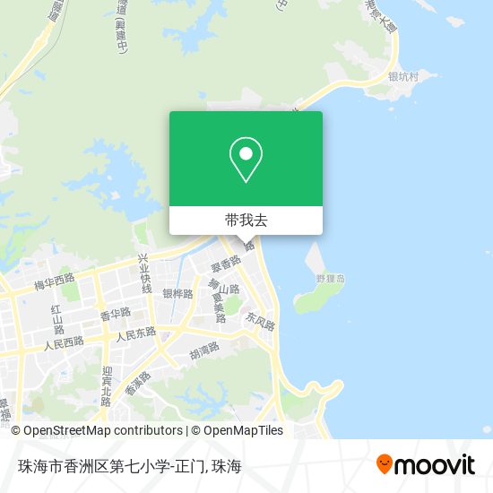 珠海市香洲区第七小学-正门地图