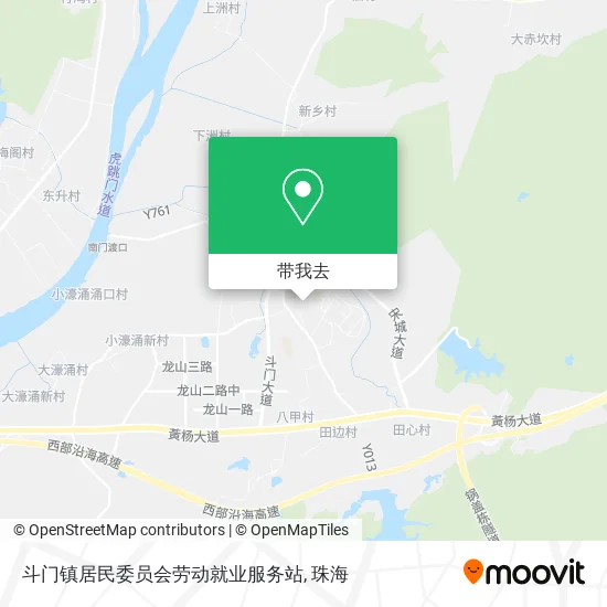 斗门镇居民委员会劳动就业服务站地图