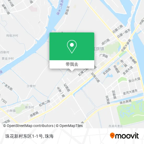 珠花新村东区1-1号地图