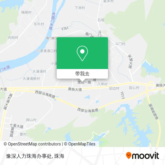 豫深人力珠海办事处地图