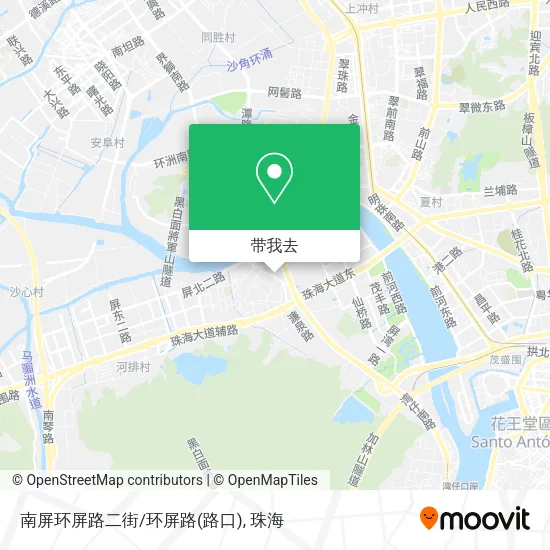 南屏环屏路二街/环屏路(路口)地图