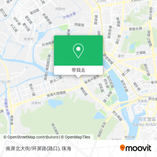 南屏北大街/环屏路(路口)地图