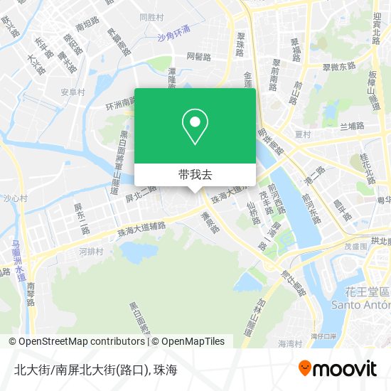 北大街/南屏北大街(路口)地图