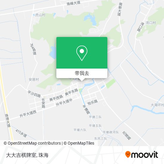 大大吉棋牌室地图