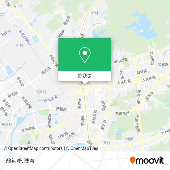 酸辣粉地图