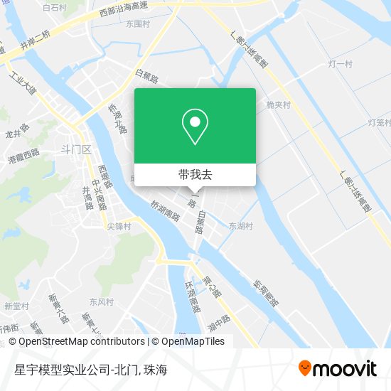 星宇模型实业公司-北门地图