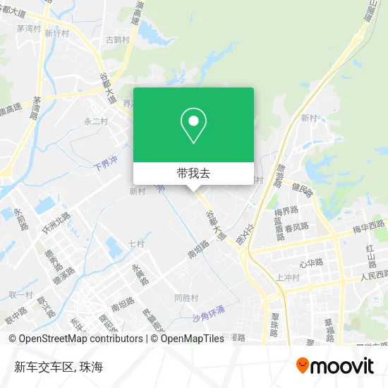 新车交车区地图