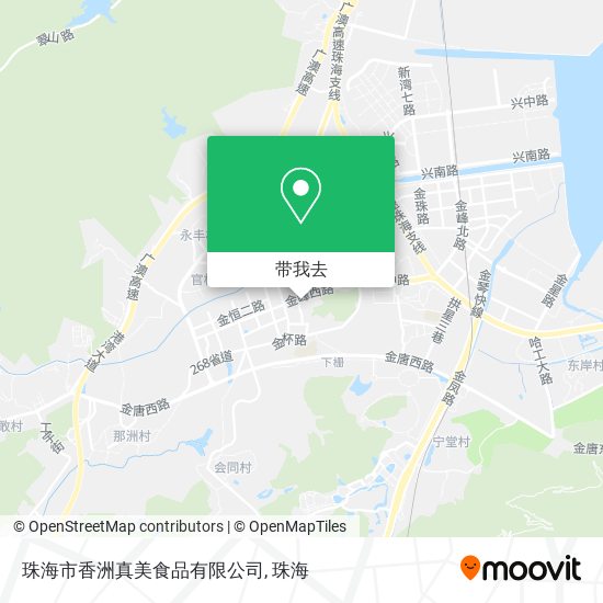 珠海市香洲真美食品有限公司地图
