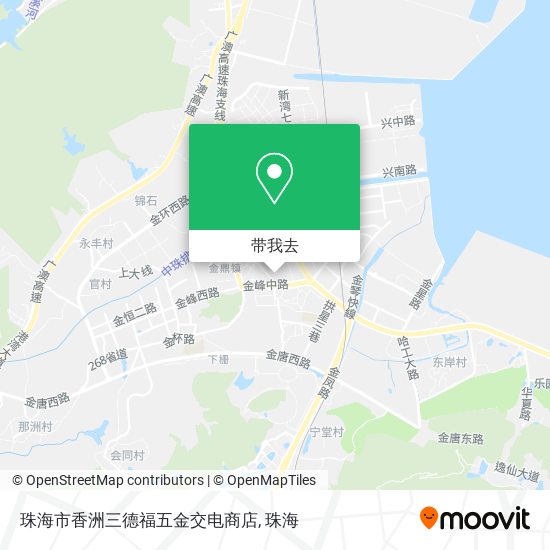 珠海市香洲三德福五金交电商店地图