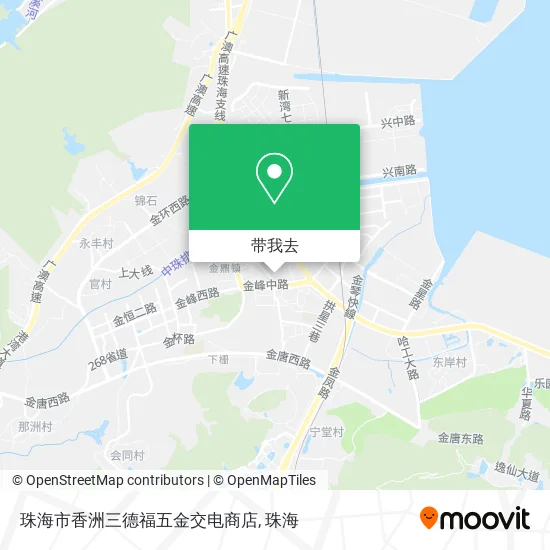 珠海市香洲三德福五金交电商店地图