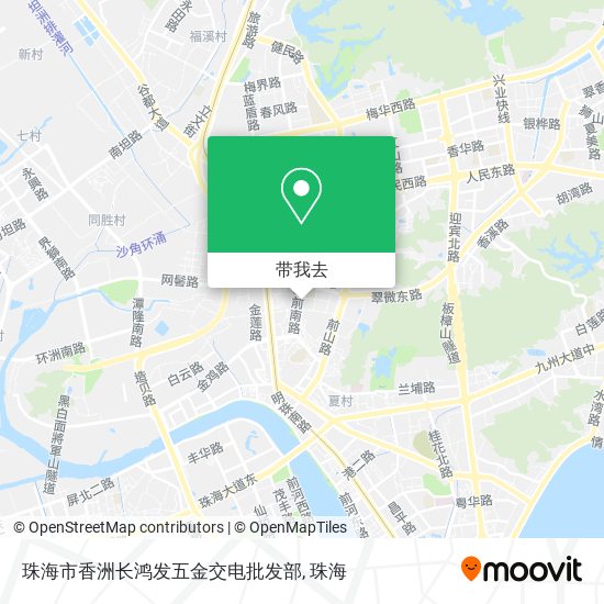 珠海市香洲长鸿发五金交电批发部地图
