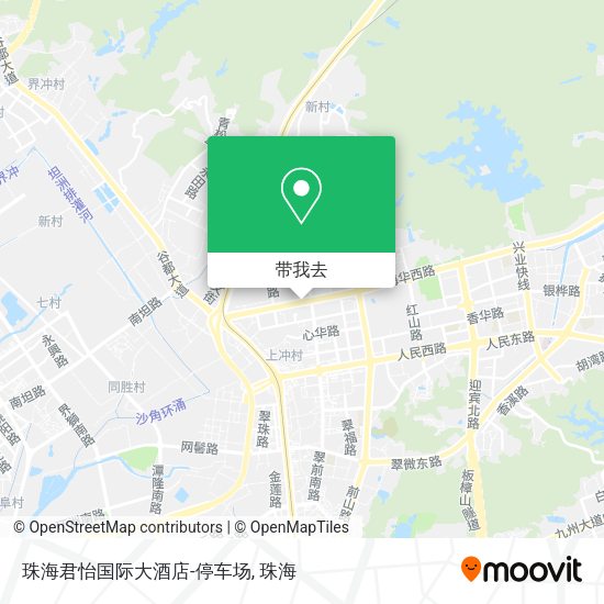 珠海君怡国际大酒店-停车场地图