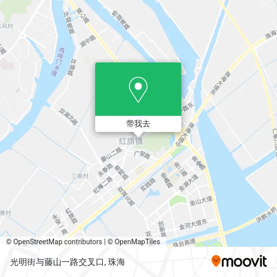光明街与藤山一路交叉口地图