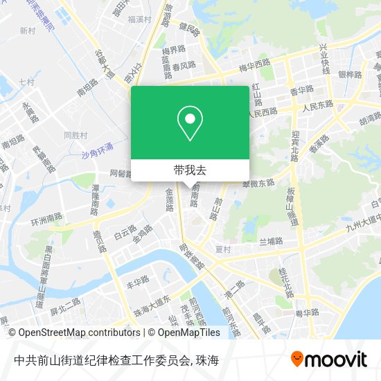 中共前山街道纪律检查工作委员会地图