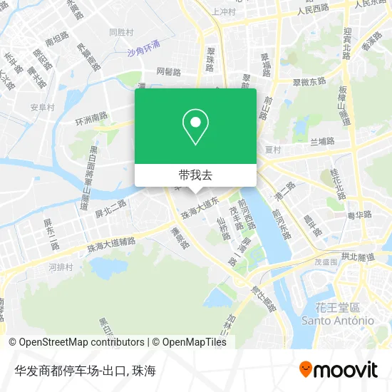华发商都停车场-出口地图