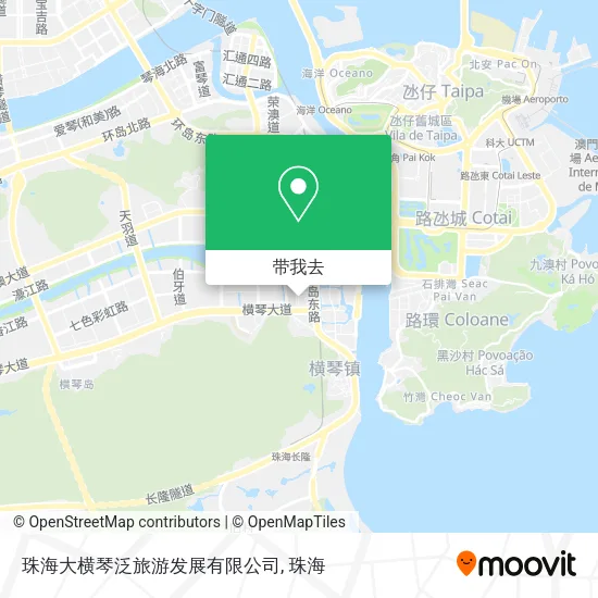 珠海大横琴泛旅游发展有限公司地图