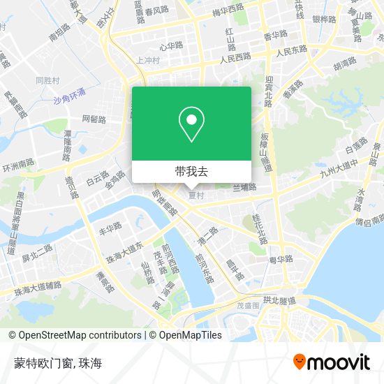蒙特欧门窗地图