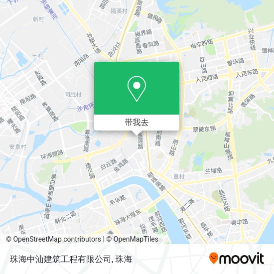 珠海中汕建筑工程有限公司地图