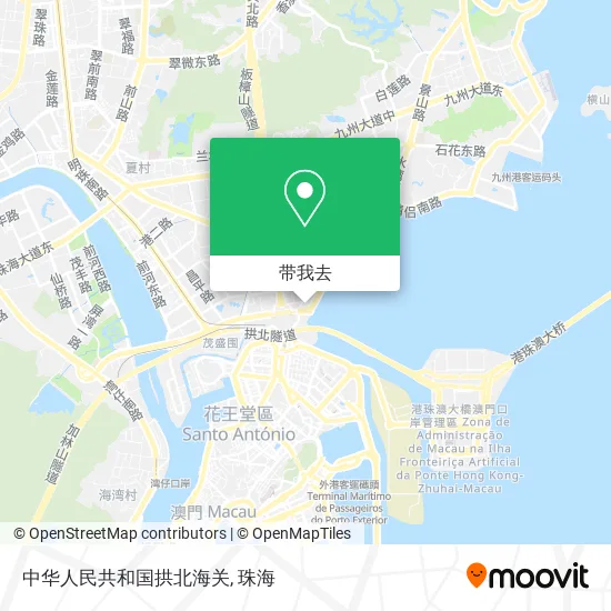 中华人民共和国拱北海关地图