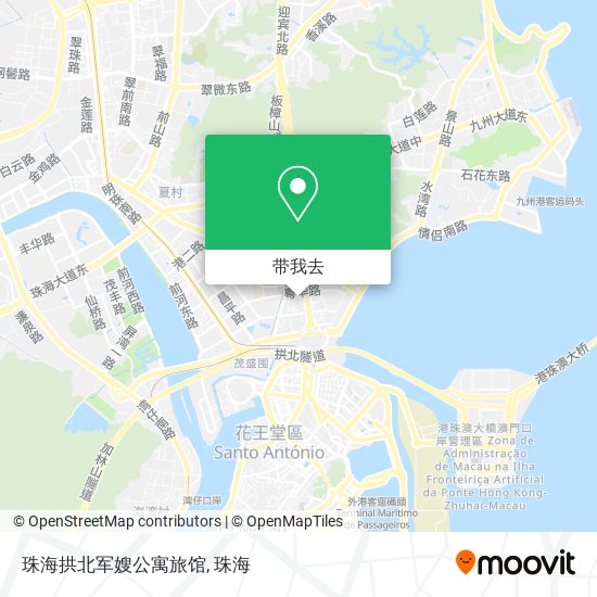 珠海拱北军嫂公寓旅馆地图