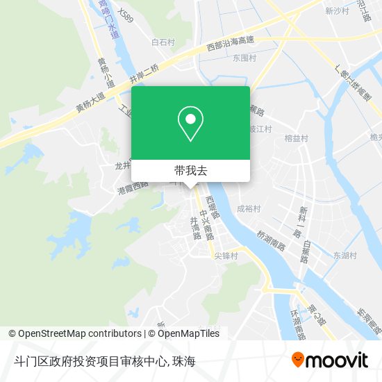 斗门区政府投资项目审核中心地图