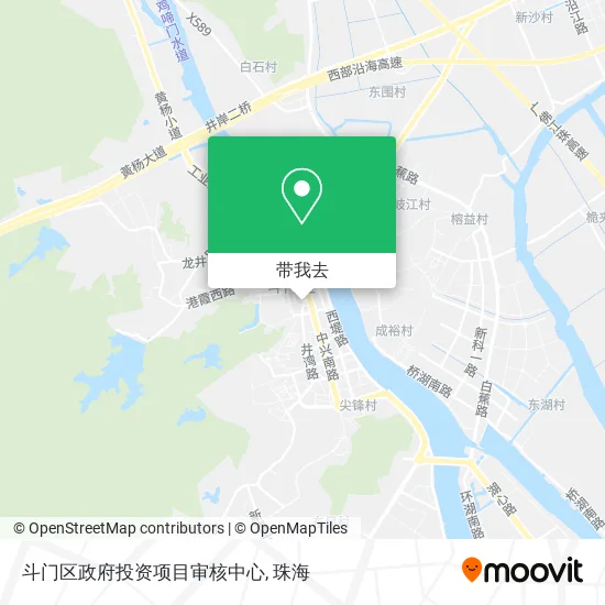 斗门区政府投资项目审核中心地图