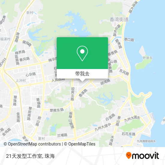 21天发型工作室地图
