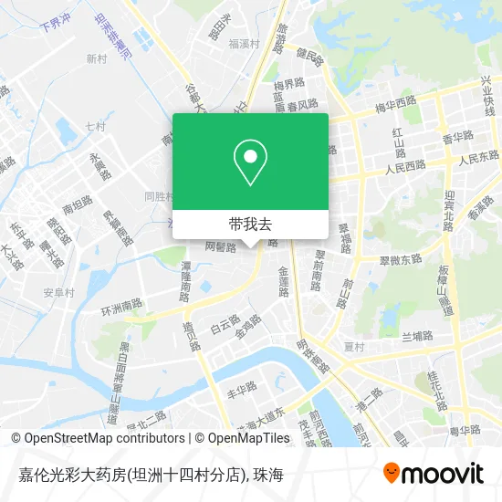 嘉伦光彩大药房(坦洲十四村分店)地图