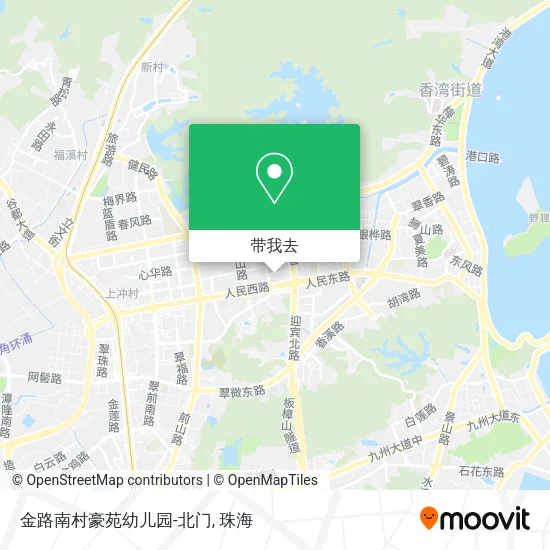 金路南村豪苑幼儿园-北门地图