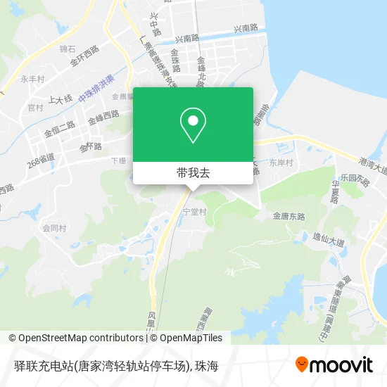 驿联充电站(唐家湾轻轨站停车场)地图