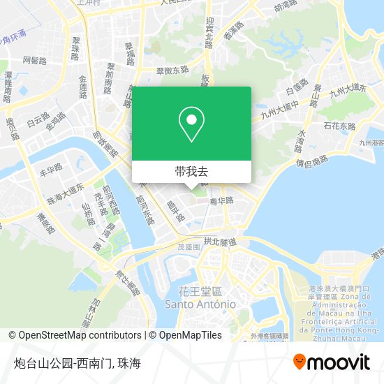 炮台山公园-西南门地图