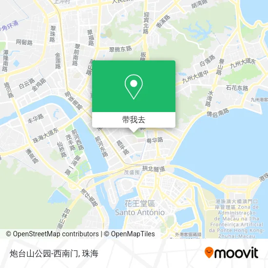 炮台山公园-西南门地图