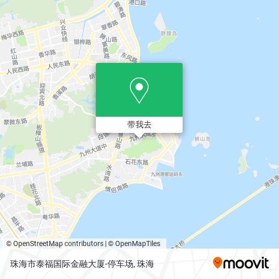 珠海市泰福国际金融大厦-停车场地图