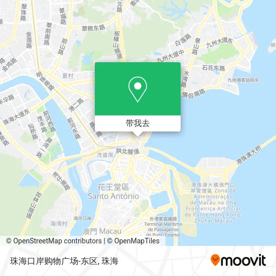 珠海口岸购物广场-东区地图