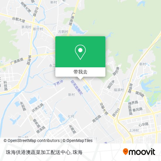 珠海供港澳蔬菜加工配送中心地图